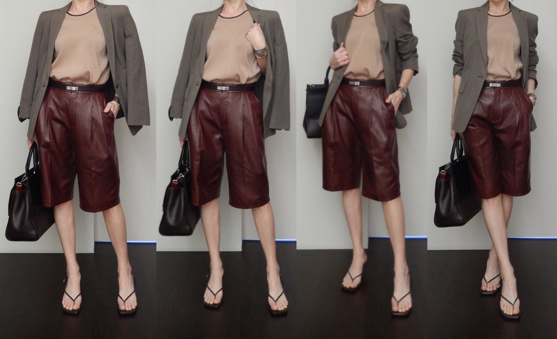 Jil Sander Hosen: Orig. JIL SANDER Nappa Leder Bermudas Gr. 36 – Gebraucht aus Tuggen von vivira 3