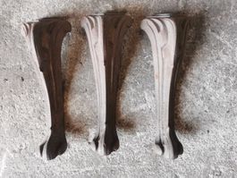 3 Stk Löwenfüsse Guss-Eisen, Höhe 166 mm