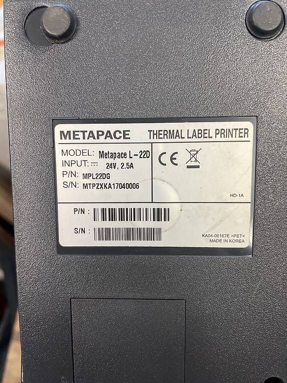 Drucker: Etikettendrucker Metapace L-22D – Gebraucht aus Zürich von vasco-mj 1
