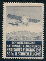 Vorläufer 1913** Flugpost Va Herisau, ZS 320.00, !!! RAR !!!