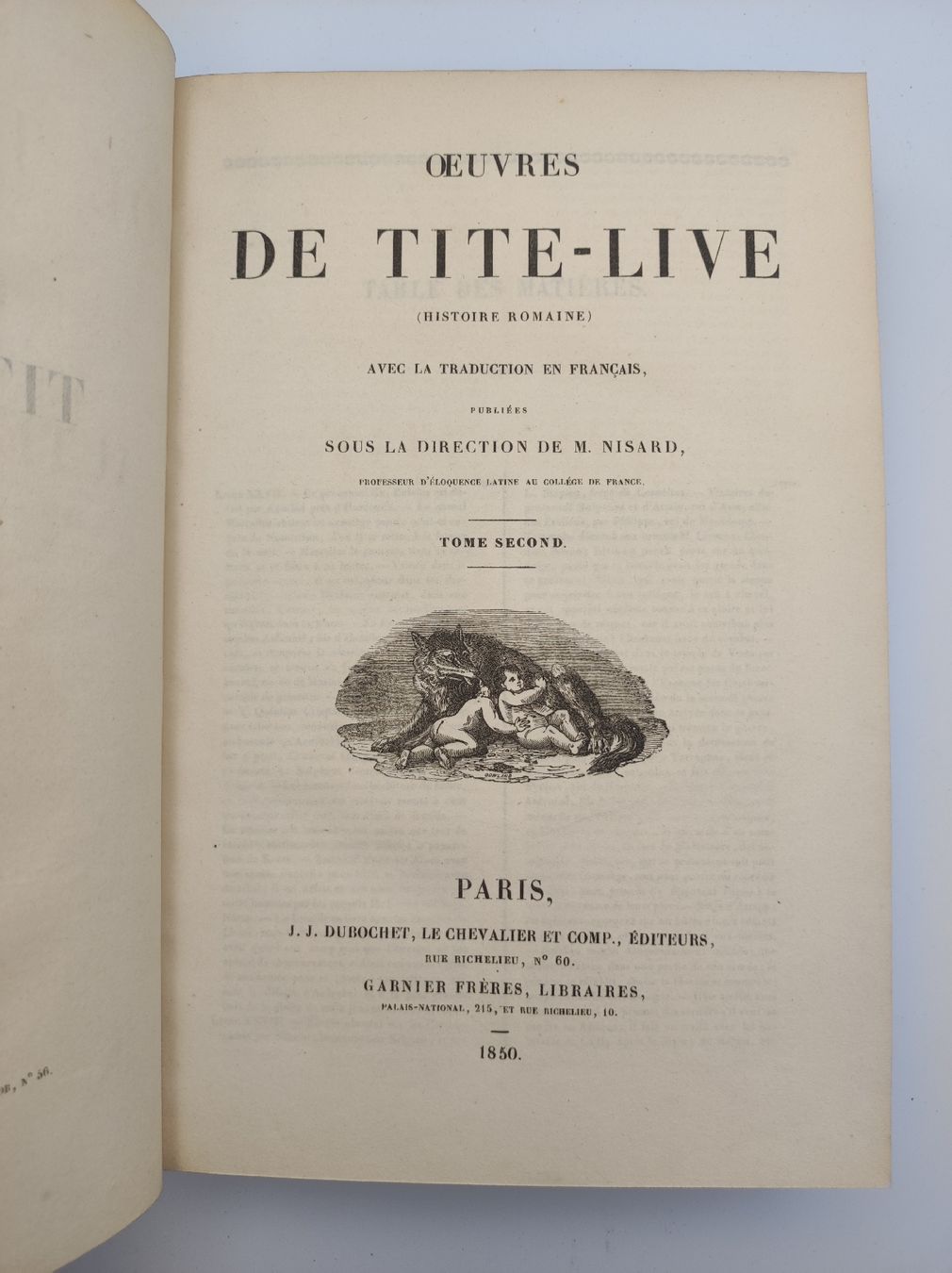 Libri: TITUS LIVIUS OEUVRES 1850 – Usato da Goldach venduto da Gaip 2