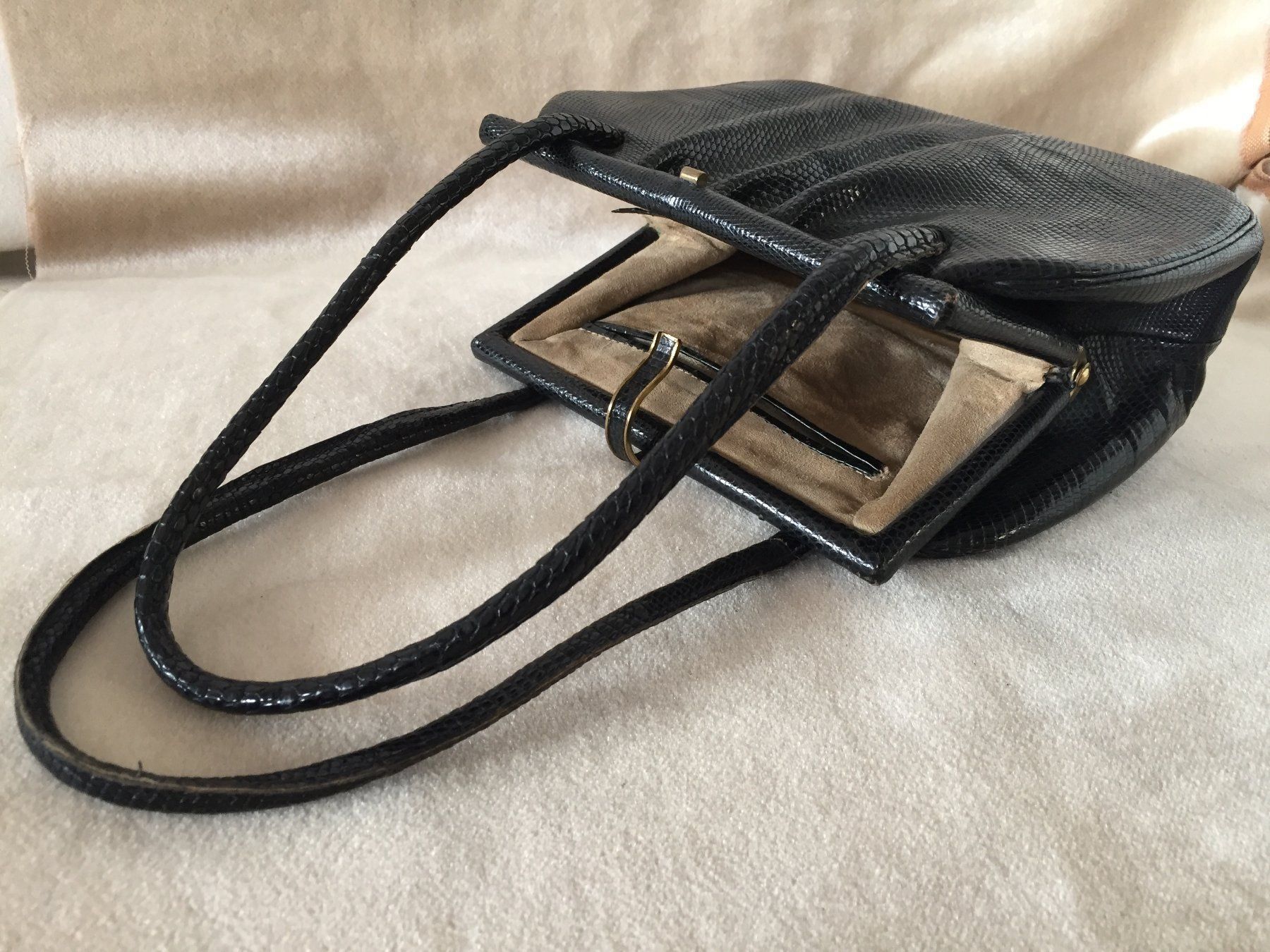 Borse da donna: Vintage Elegante Leder Tasche Handtasche – Usato da Schaffhausen venduto da vintageville 6