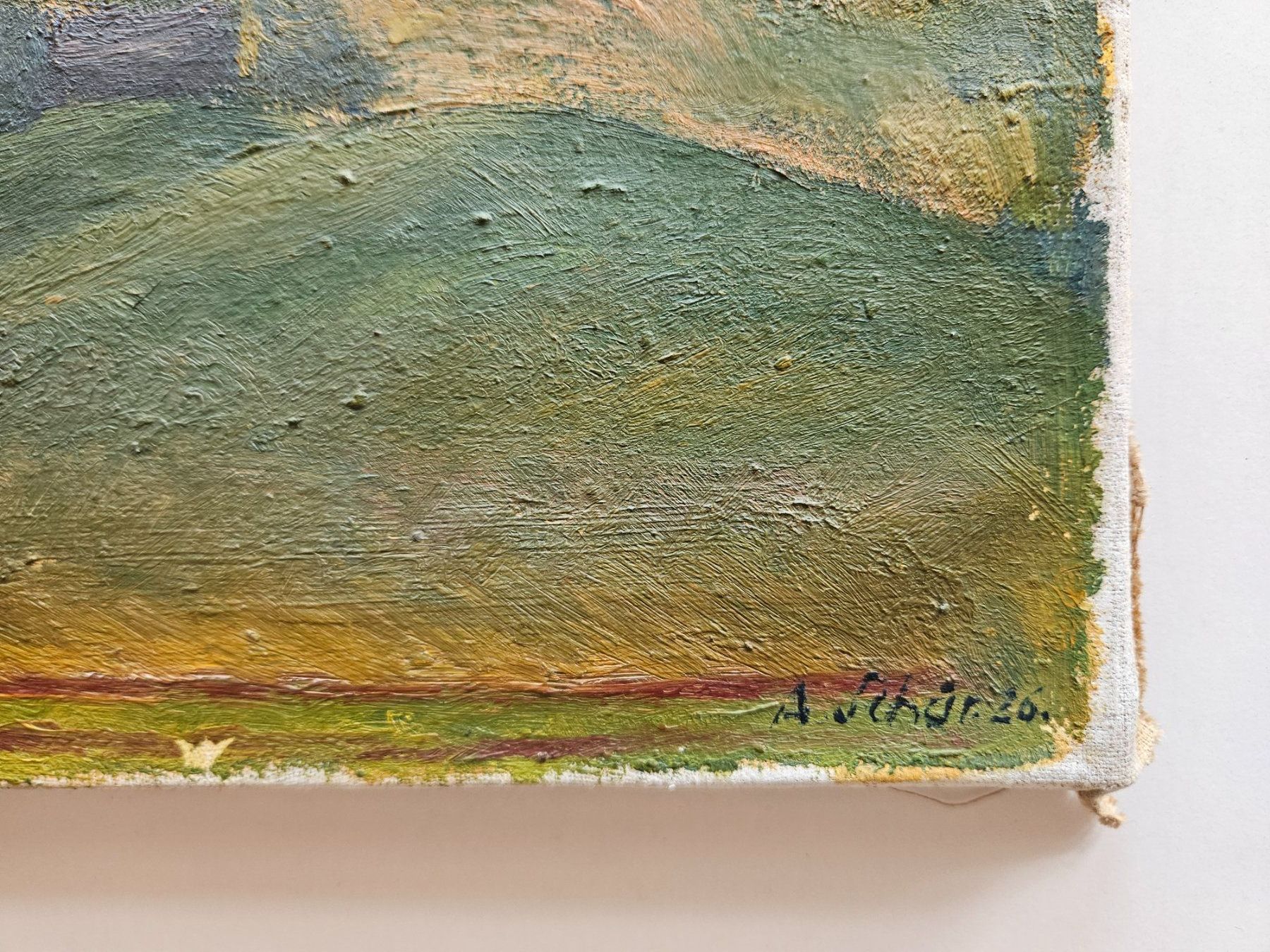 Dipinti: Arnold Schär 1893 - 1957 "Appenzeller Landschaft" – Usato da Wisen SO venduto da gralstrand 3