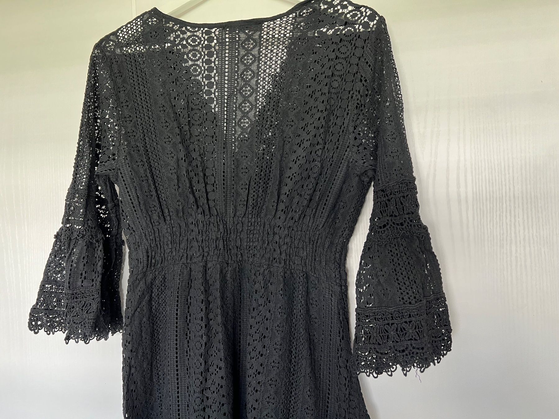Vestiti: Robe longue noir en coton/ tricot – Usato da Onex venduto da mirza02 3