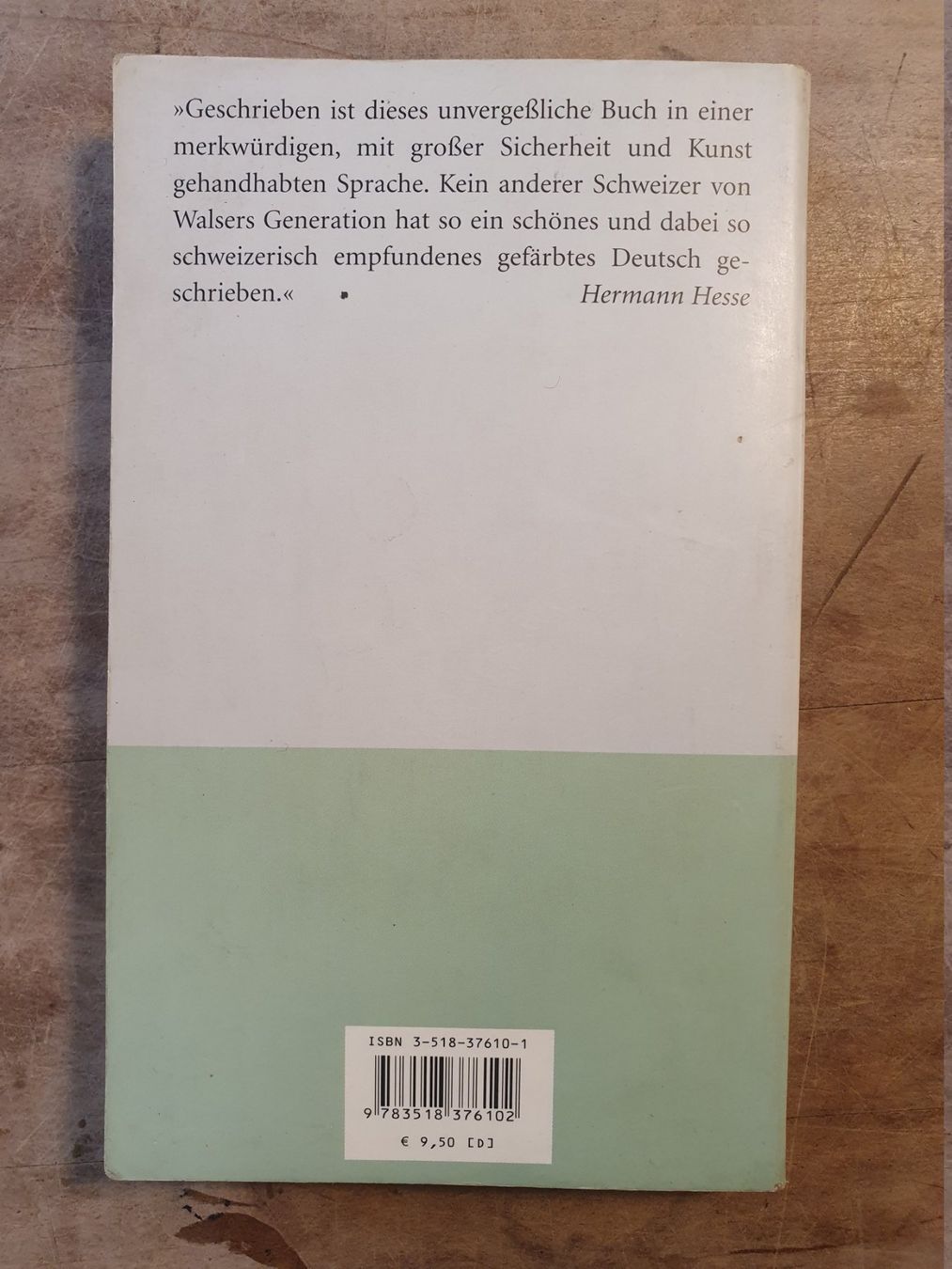 Libri: Der Gehülfe Robert Walser Suhrkamp – Usato da Zürich venduto da loosebone 1