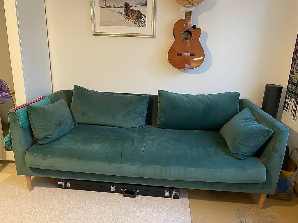 Divani: Samtsofa in Dunkelgrün – Usato da Zürich venduto da MilenaGiordano 2