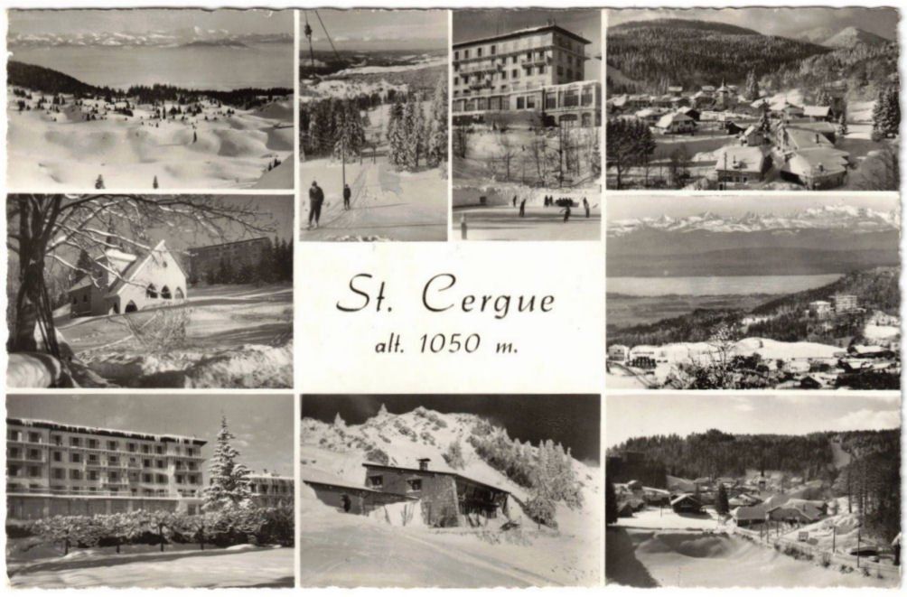 Ansichtskarten: St. Cergue - 9 Bild AK – Gebraucht aus Binningen von Mountainrider