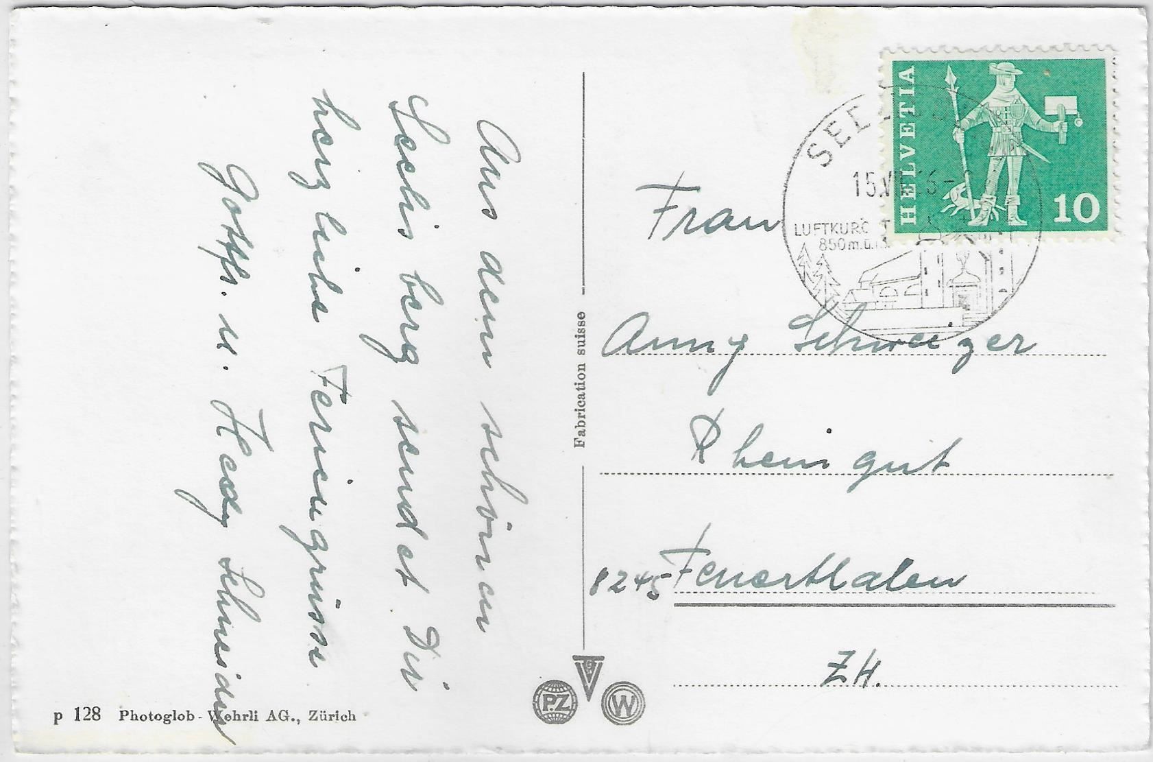 Cartoline postali: Seelisberg am Vierwaldstättersee - Blick – Antico da Ettingen venduto da Kartenplanet 1
