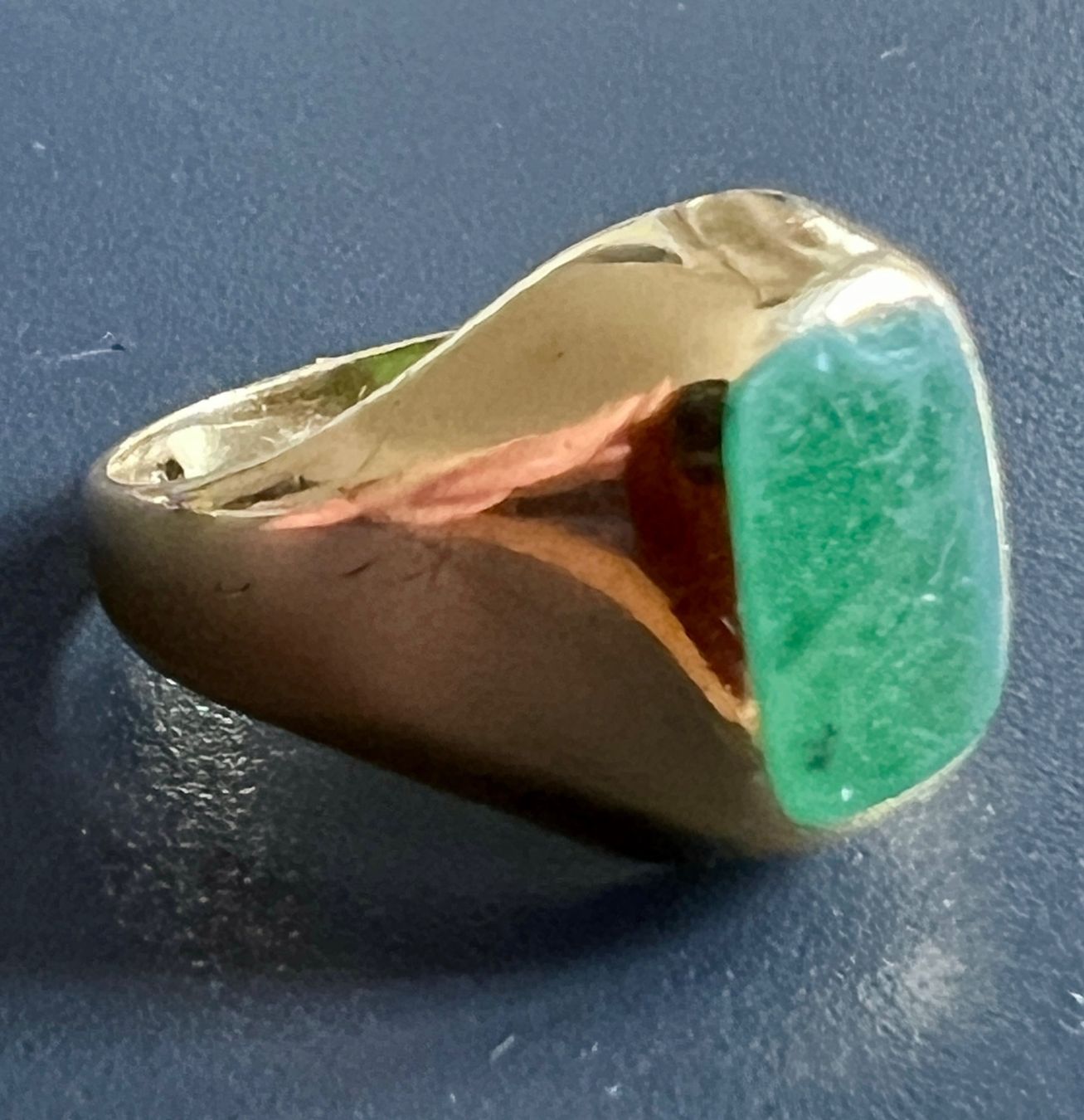 Ringe: Gold-Ring 18K mit Aventurin – Gebraucht aus Chur von Penting1935 5