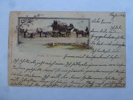 Ansichtskarte Poste de Montagne 1899