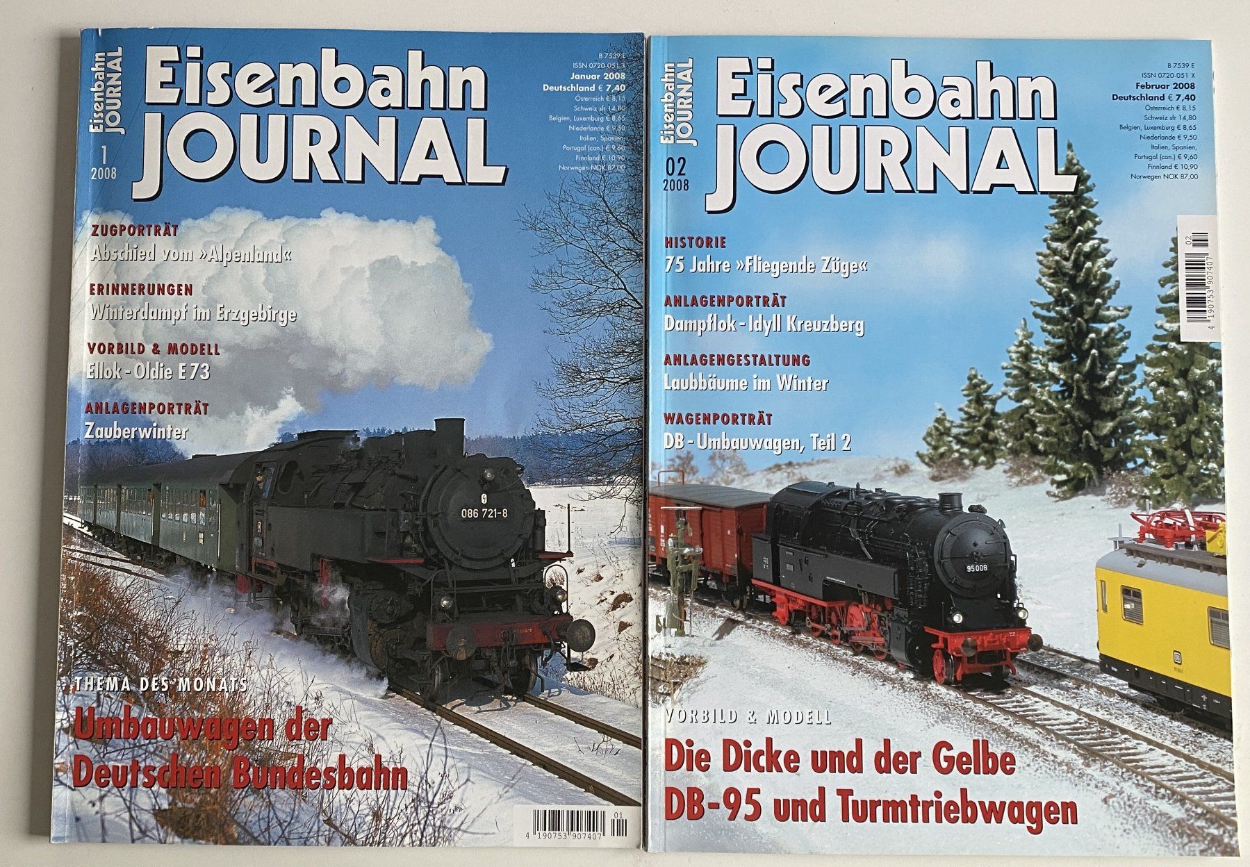 Riviste & Magazine: Eisenbahn Journal - 1+2 /2008 – Nuovo (secondo la descrizione) da Hünenberg venduto da Ecila