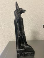 Statuette d'Anubis en pierre noire, Egypte antique  50 cm