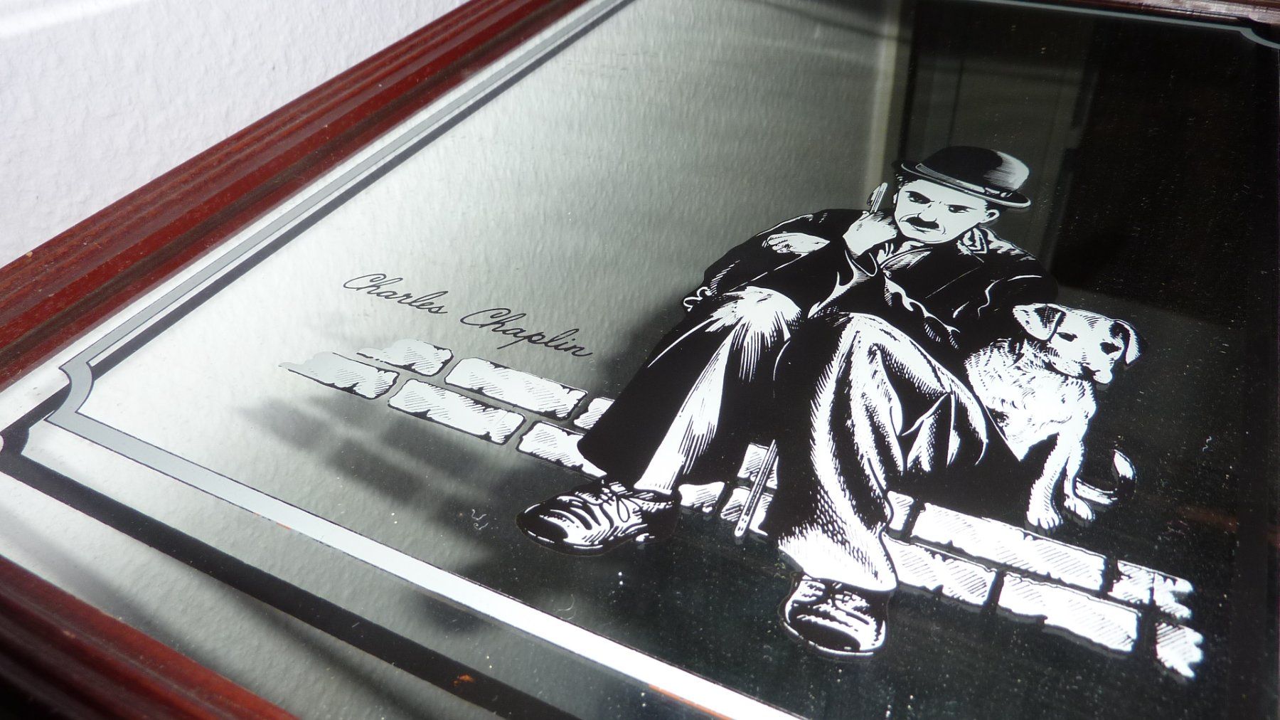 Foto & Immagini: glas bild charles  chaplin – Nuovo (secondo la descrizione) da Füllinsdorf venduto da pmarkus 3
