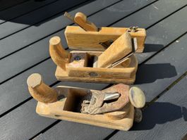 alte holzhobel 3 stück