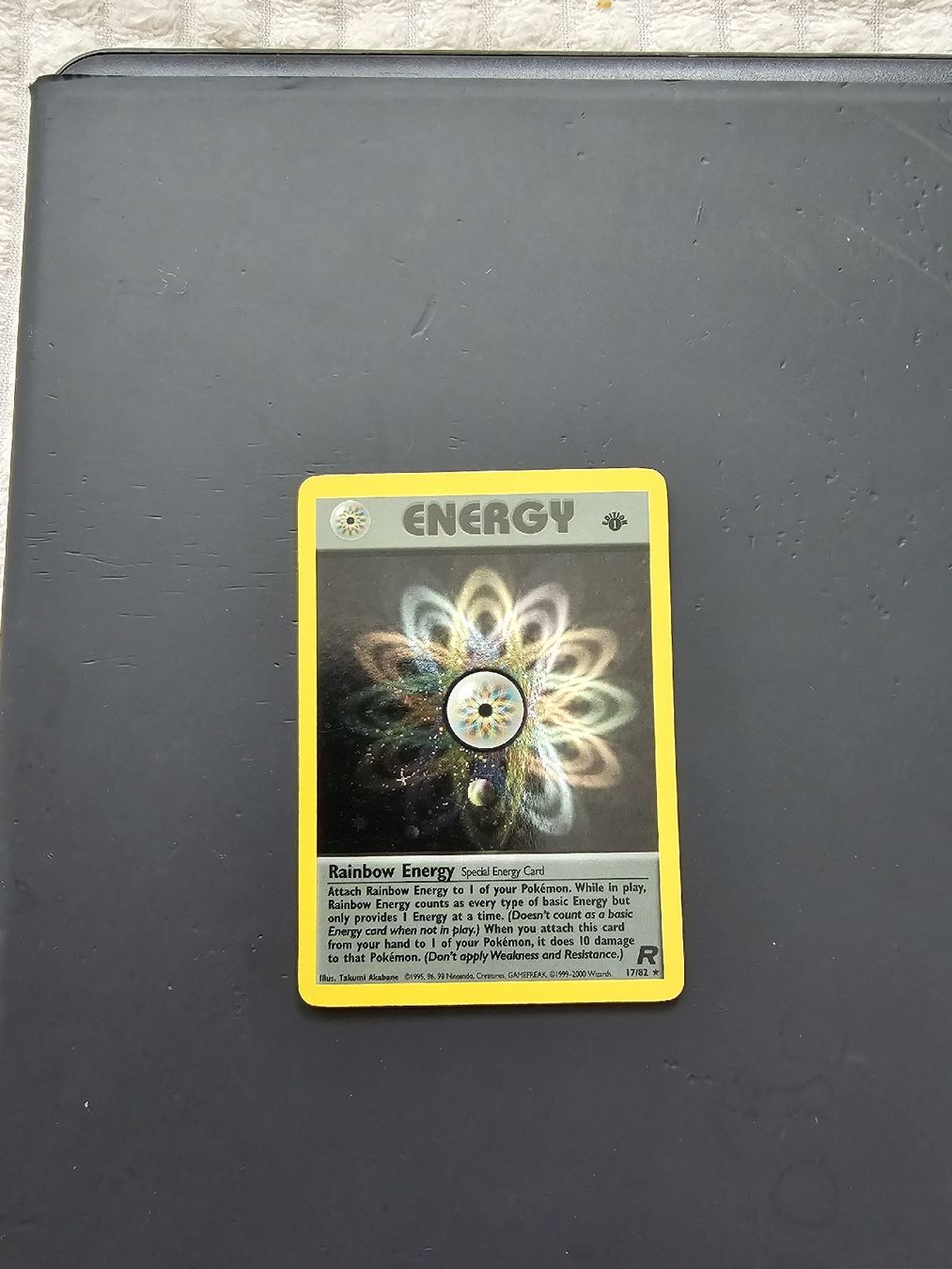 Pokémon Sammelbilder & Trading cards: Pokemon Rainbow Energy 1. Edition Team Rocket Holo – Gebraucht aus oberbuchsiten von thug4