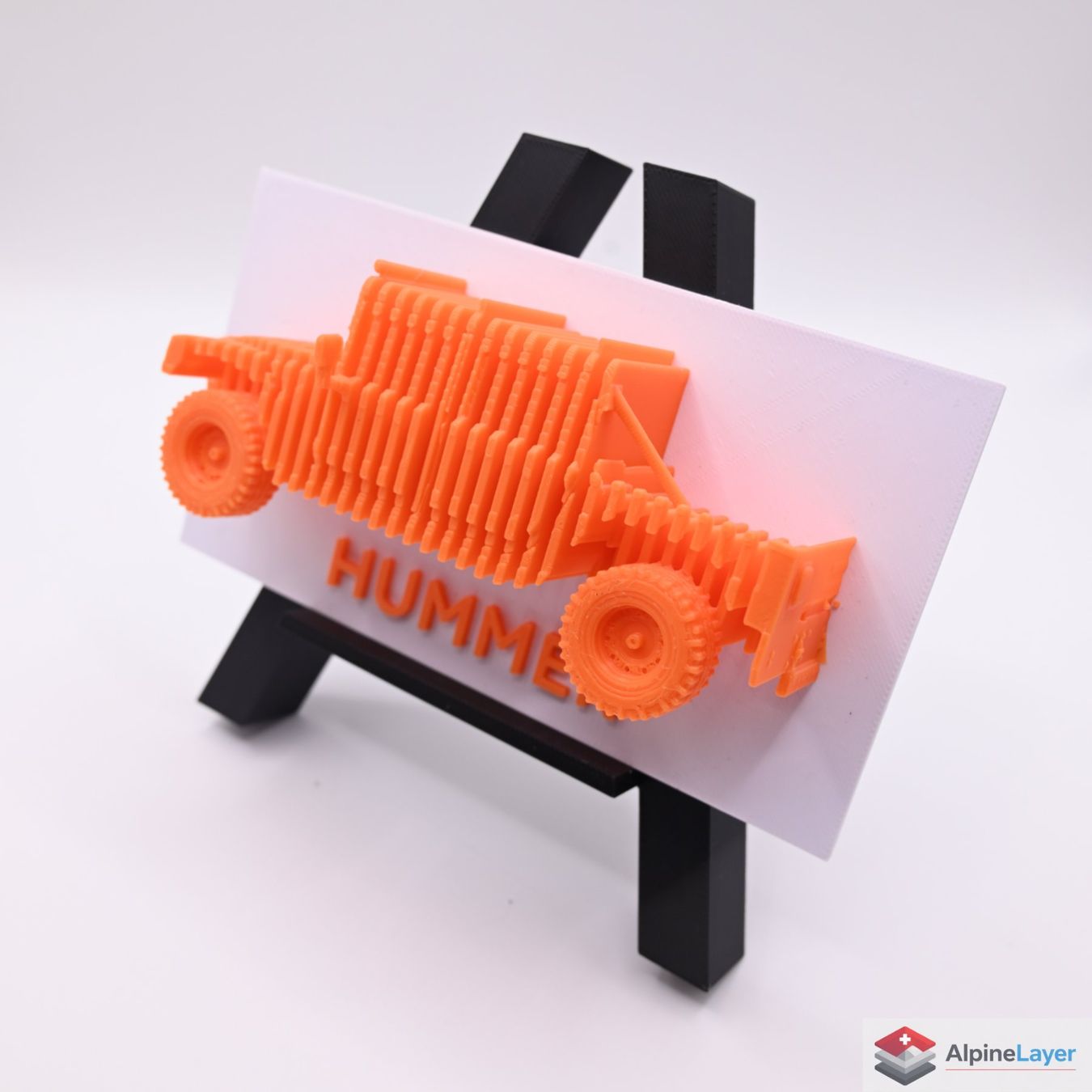 Figuren: Layered Hummer H1 3D Printed Wall Sculpture – Neu (gemäss Beschreibung) aus Losone von AlpineLayer