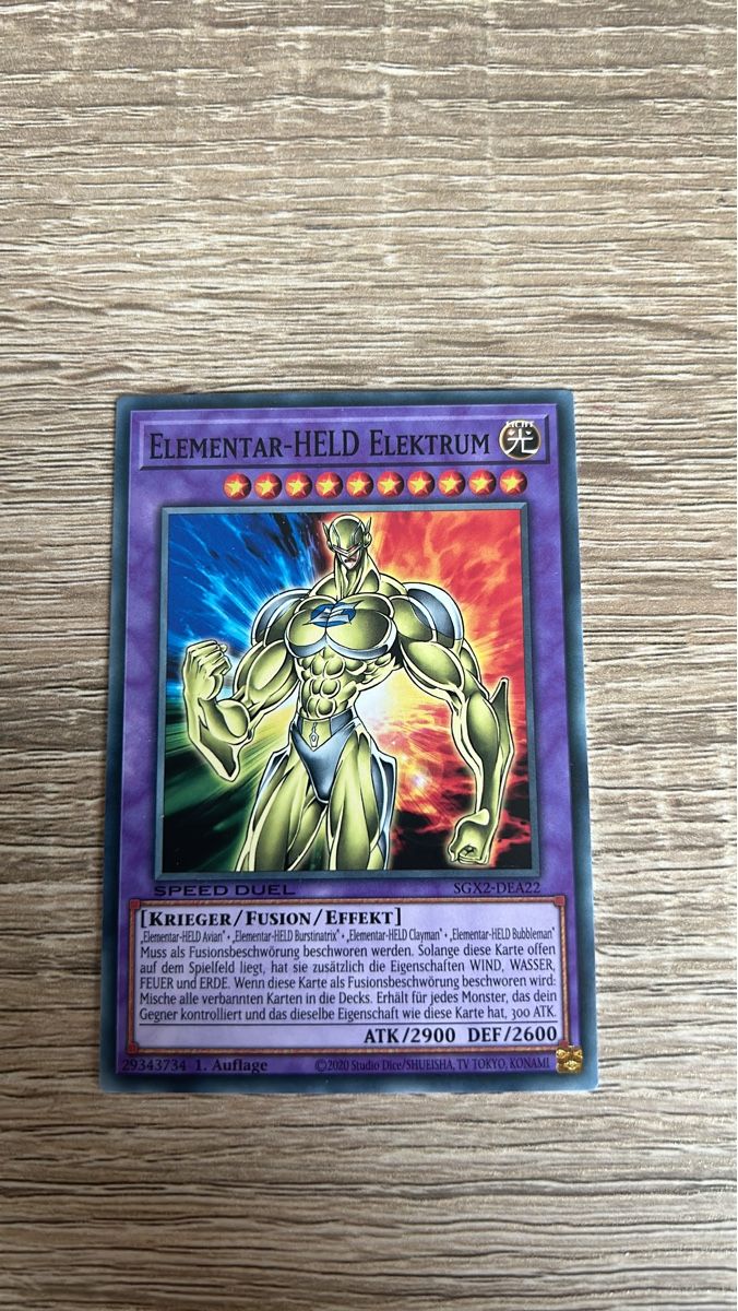 Yugioh Carte collezionabili: Elementarheld Elektrum SGX2-DEA22 – Nuovo (secondo la descrizione) da Kaiseraugst venduto da Baum_12