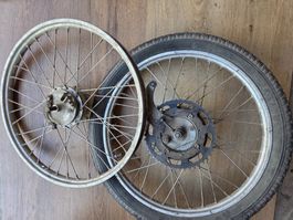 Radsatz Puch Sport/Puch Maxi S/N 17"Rücktritt *Weinmann*