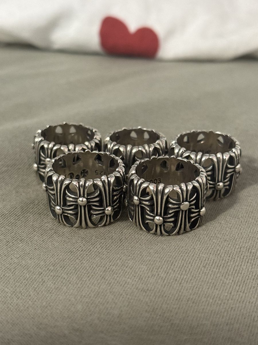 Chrome Hearts Anelli: Chrome king ring size 6,7,8,9,10 – Nuovo (secondo la descrizione) da Zürich venduto da har_9mp2 1