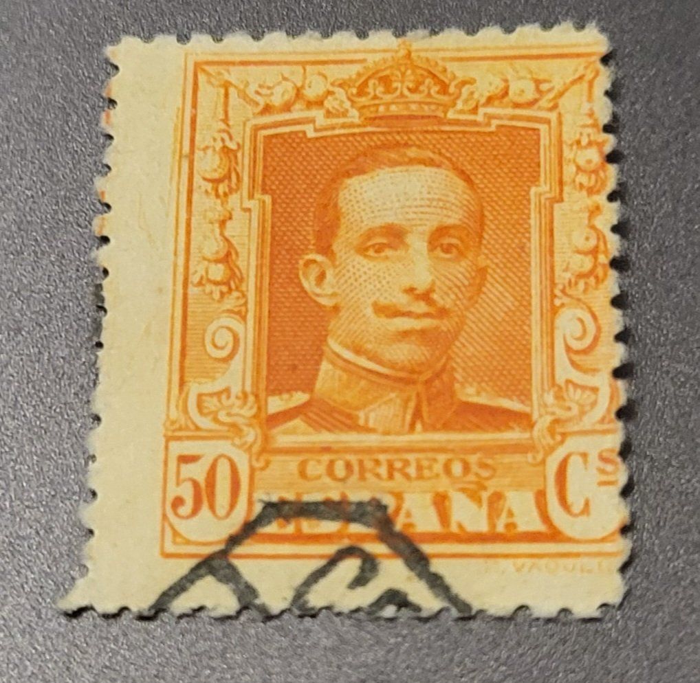 Tutti i francobolli: Spanien 1927 dezentriert briefmarke – Usato da St Gallen venduto da Stampsalshobby