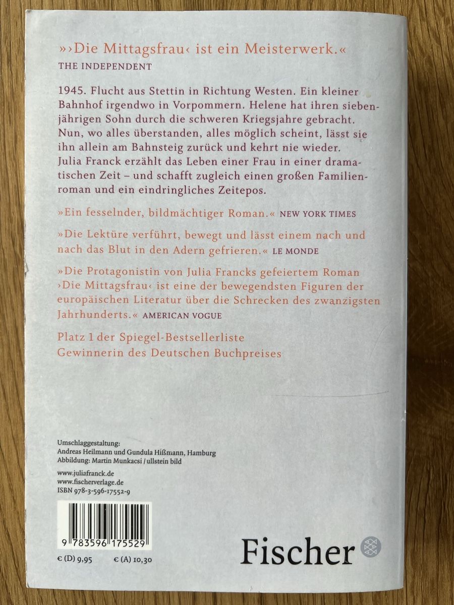 Libri: Die Mittagsfrau / Julia Franck – Usato da Goldau venduto da mar_spt6 2