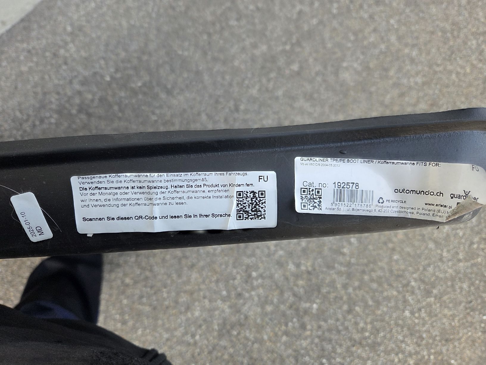 Volvo Teppiche / Matten: Kofferaummatte zu Volvo V50 – Gebraucht aus Ebnet von Volvo.Power