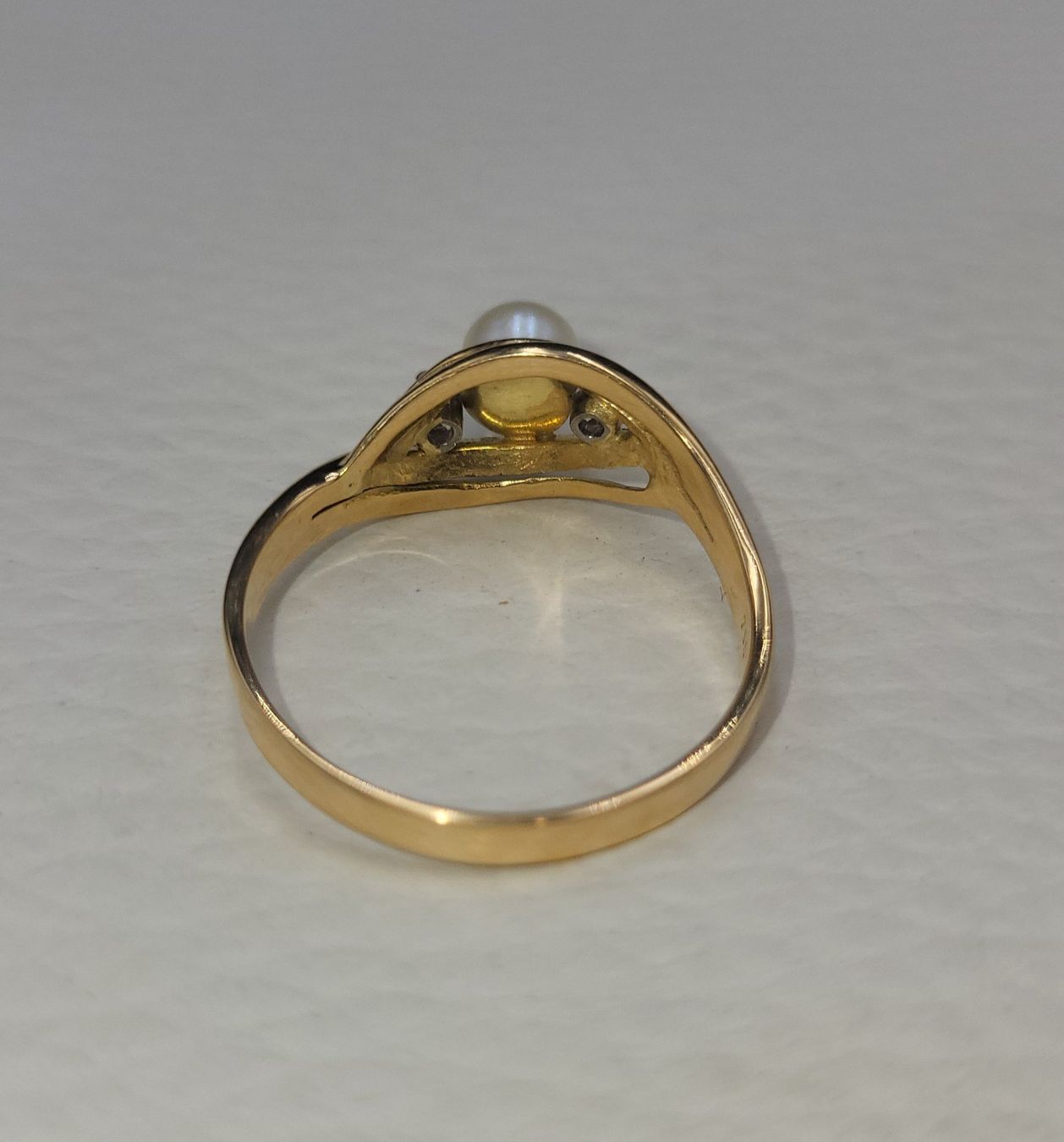Anelli: 18 Karat 750 Gold Ring Mit Perle Und Steine – Usato da Wald ZH venduto da Dasilver 5