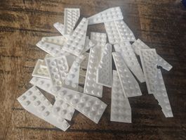 lego 50304 lot de 25 pièces White Wedge, Plate 8 x 3