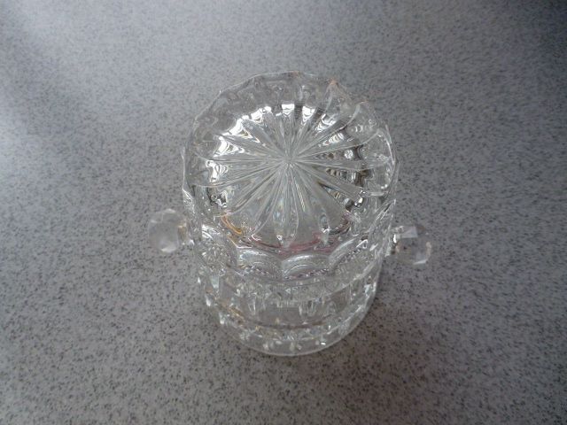 Eisbehälter Sektkühler Kristallglas massiv 10