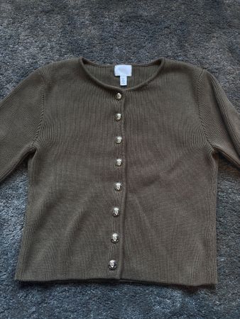 GRÜNE STRICKJACKE VON H&M