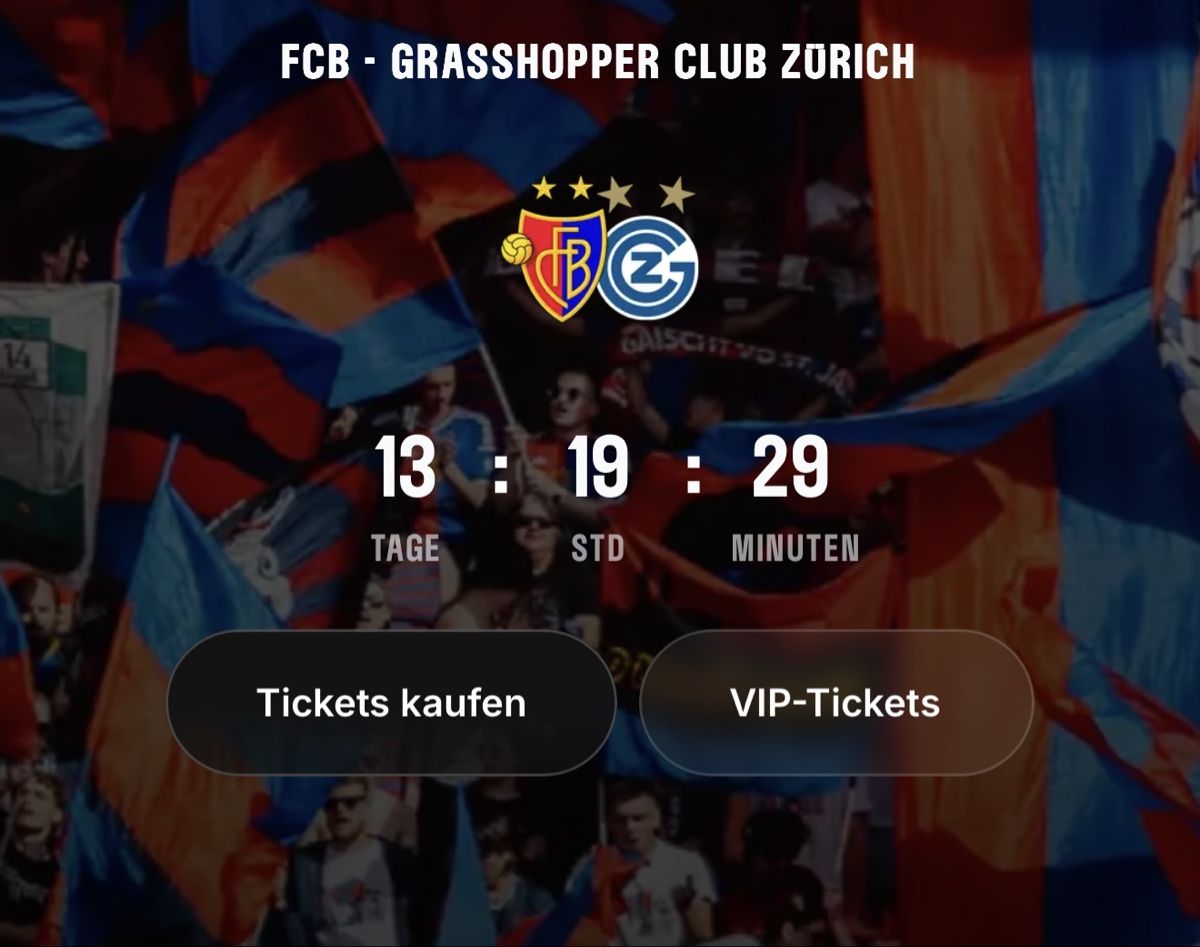 Billets: Fc Basel vs GC Ticket Sektor D  – Neuf avec emballage d'origine à Zwingen par M.Krichel_18