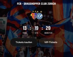 Fc Basel vs GC Ticket Sektor D 
