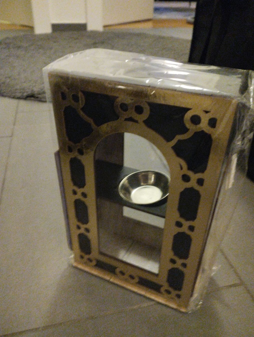 Toutes les décorations: Decorative Lantern Gold Black Arch Pattern New Condition – Neuf avec emballage d'origine à Zürich par Vansa 3