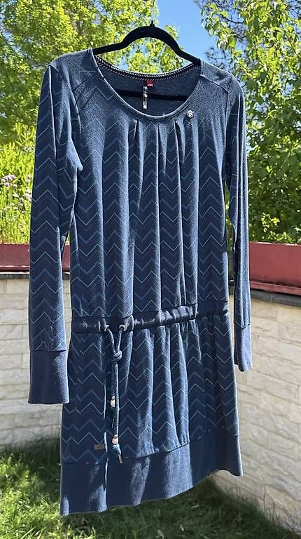 Vestiti: Blaues Ragwear Kleid Gr. L – Usato da Reinach BL venduto da Enodel