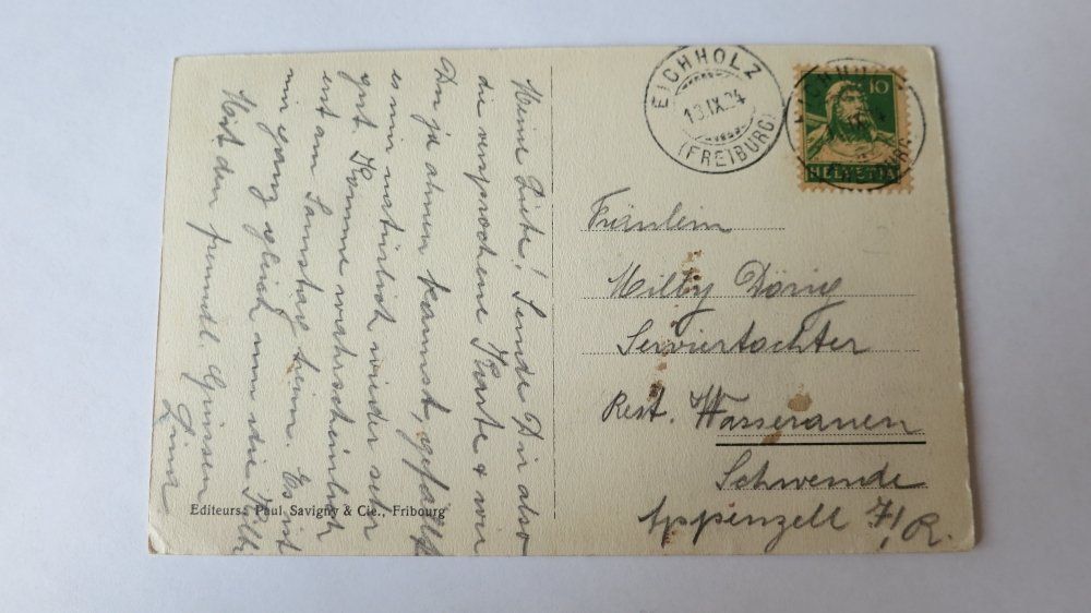 Cartoline postali: Bachs / ZH - Totalansicht - 1942 – Usato da Jona venduto da centumprata 1