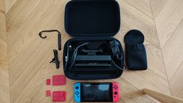 Nintendo Switch Konsole mit Zubehör wie im Bild und Tasche
