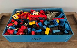 LEGO Einzelteile in Aufbewahrungsbox 1980er, 2 kg, gewaschen