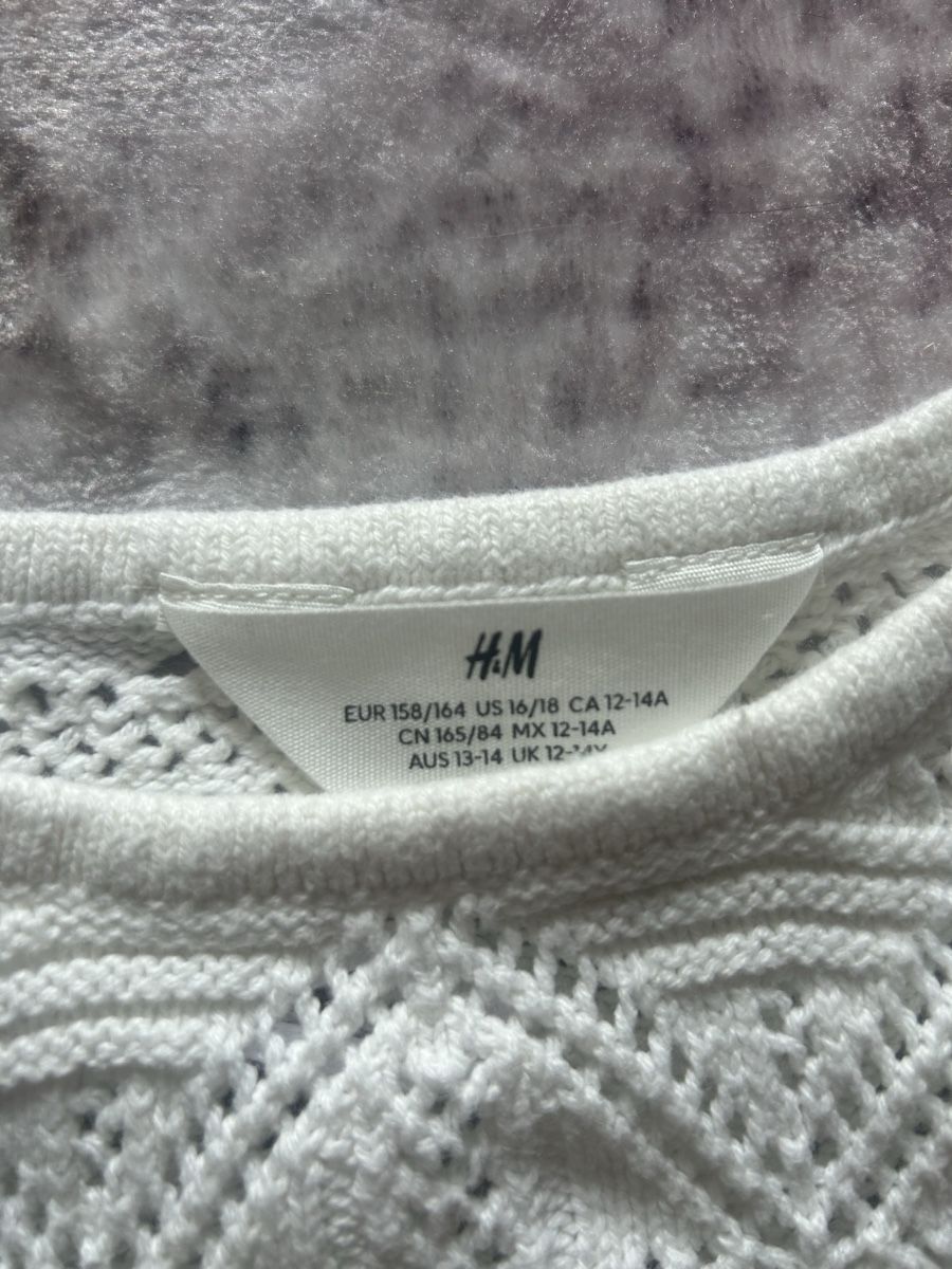 H&M Pullover & Sweatshirts: Gehäkelter Pullover weiss Grösse 158/164 – Neu (gemäss Beschreibung) aus Kirchlindach von smare 2