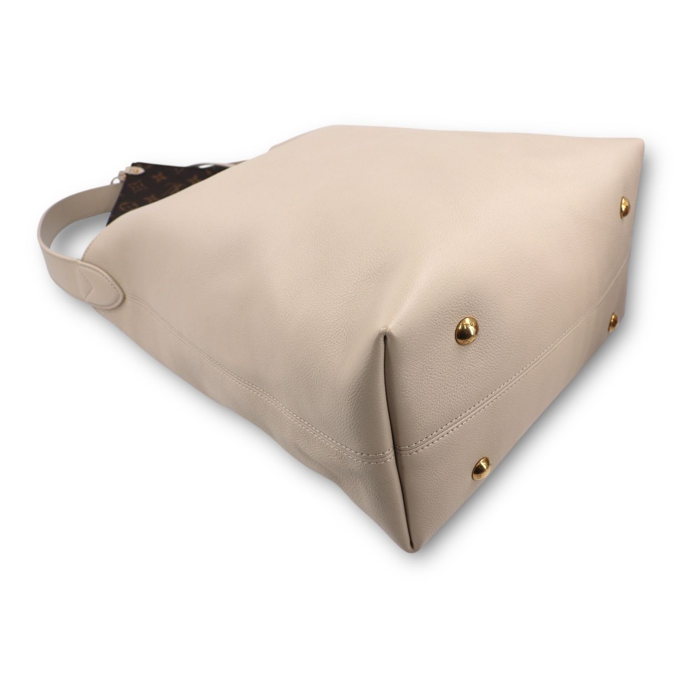 Louis Vuitton Borse da donna: Louis Vuitton Low Key Hobo MM Limestone – Usato da Binningen venduto da Designerlabels 6