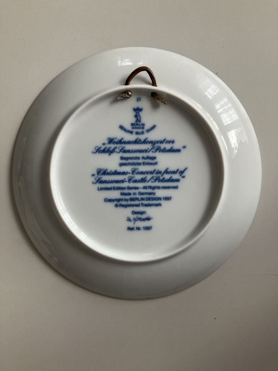 Piatti: Berlin Design Teller 1997, Weihnachtskonzert Sanssouci 57 – Nuovo (secondo la descrizione) da Niederglatt ZH venduto da maggie25 1