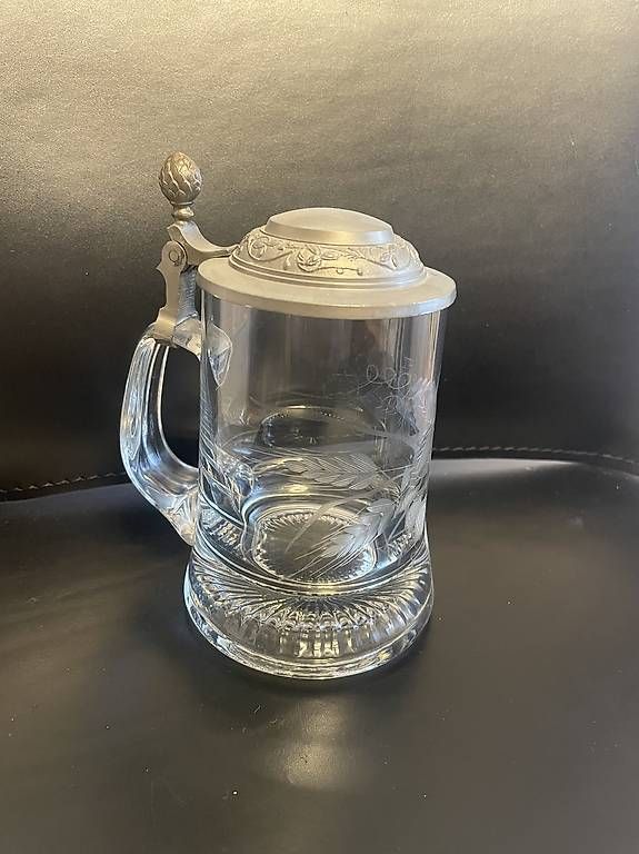 Bicchieri: Bierhumpen/Bierkrug mit Zinndeckel – Usato da Uster venduto da chlini1983