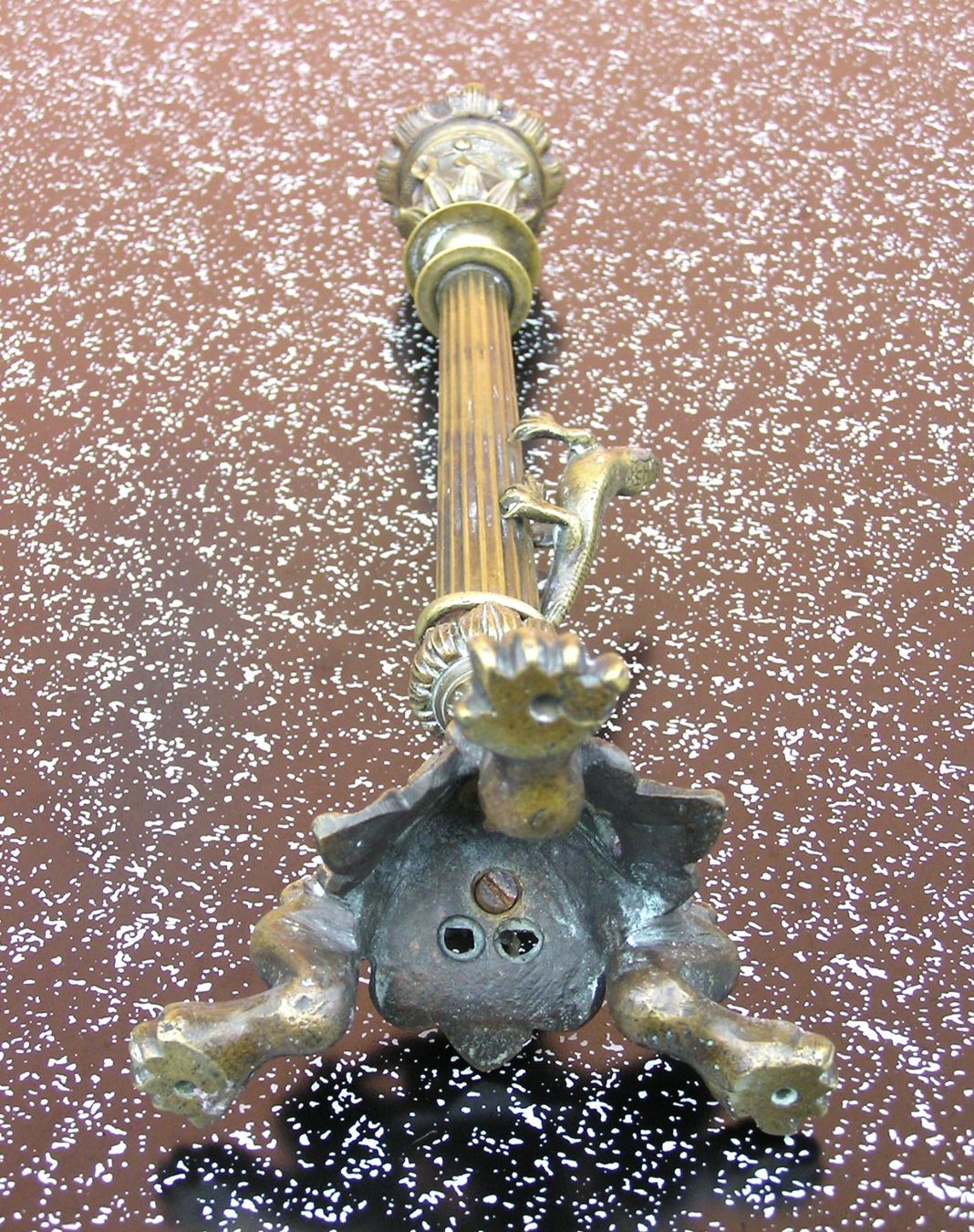 Portacandele: ANTIKER BRONZE KERZENSTÄNDER EIDECHSEN SALAMANDER – Usato da Grenchen venduto da Antique-hunter 6