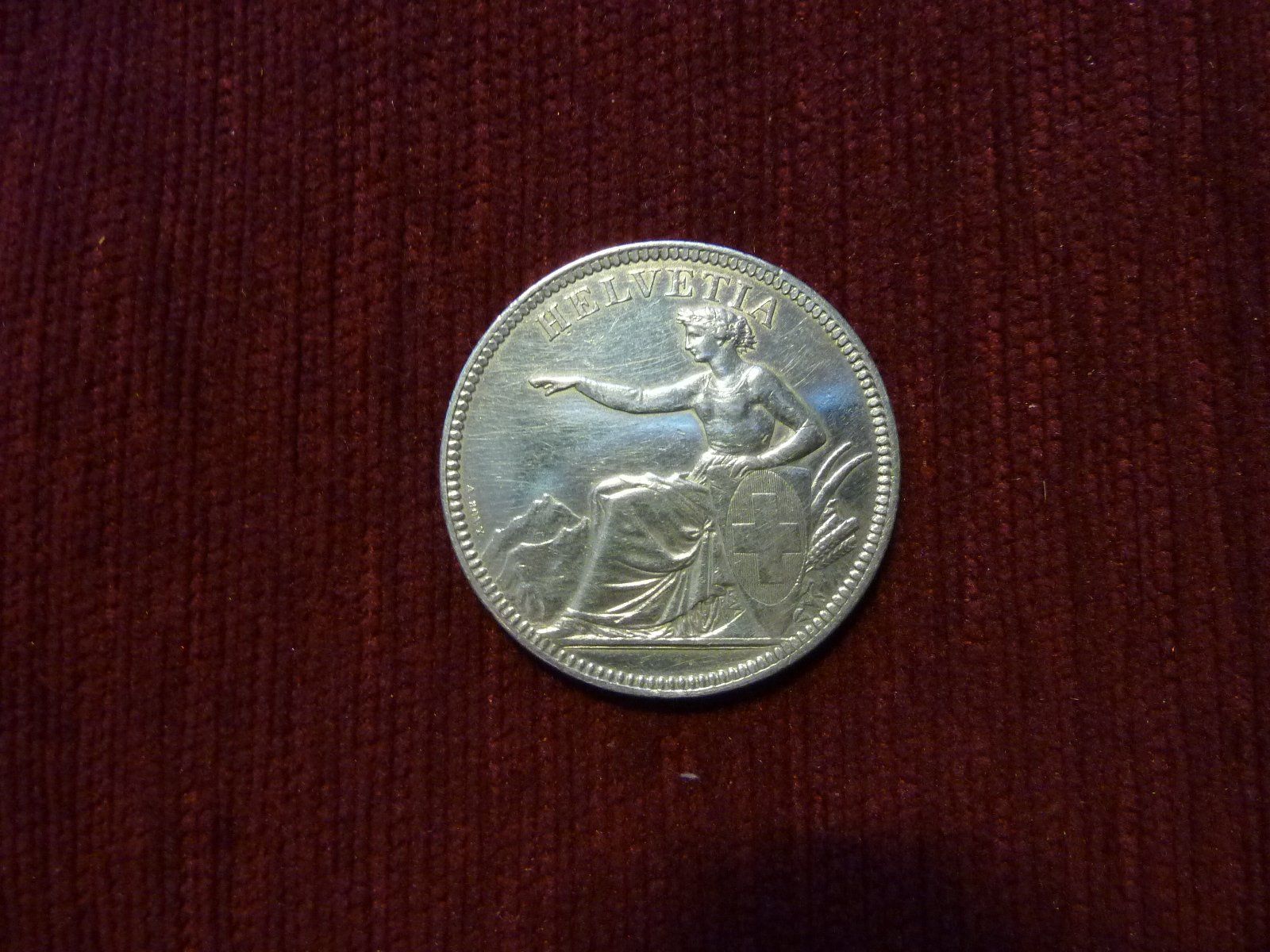 Tutti le monete: 5 Franken 1874 B. Silber – Usato da Altstätten SG venduto da Toscana1