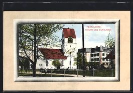 Passepartout-AK Fehraltorf, Kirche und S
