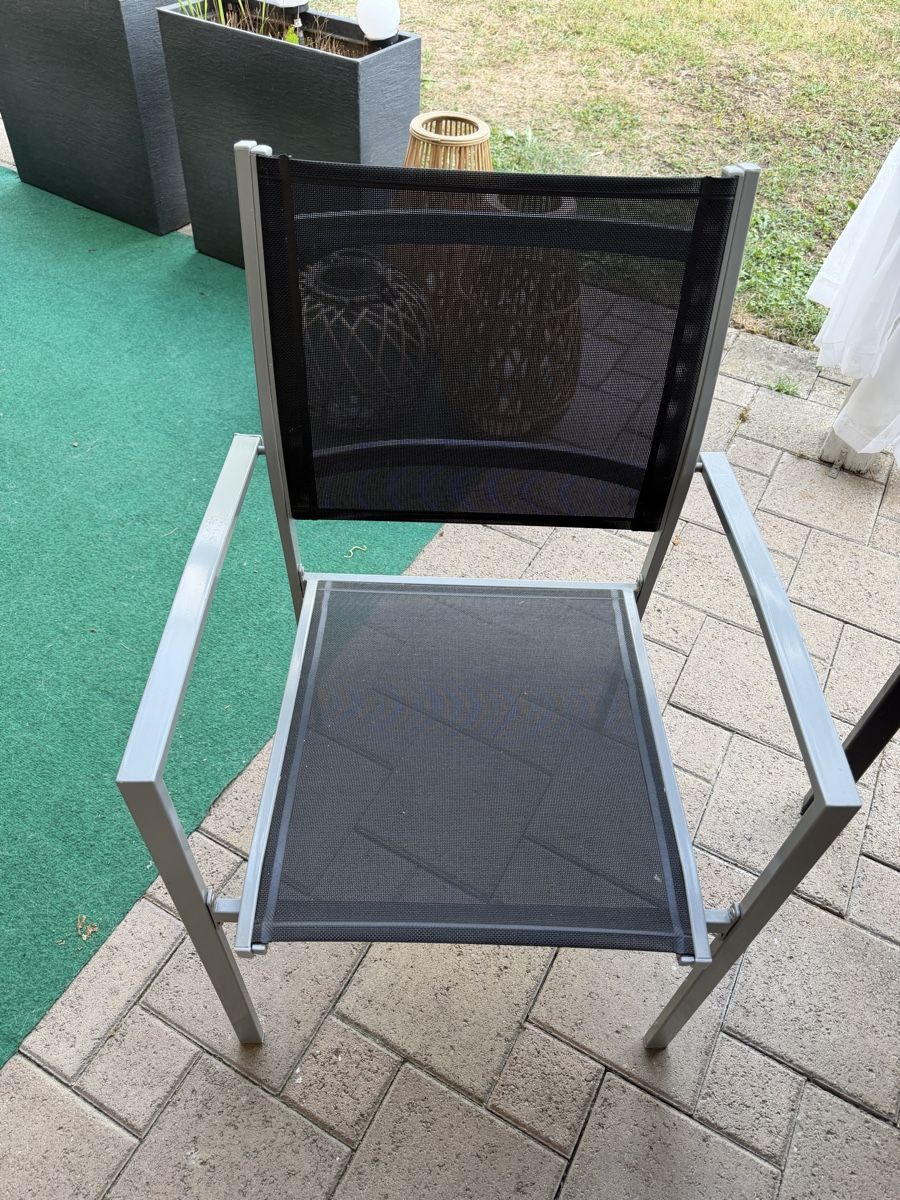 Chaises: 6x Gartenstühle Aluminium Netzstoff – D'occasion à Matzingen par cel_57jz