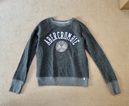 Abercrombie & Fitch Sweater, Grey, Size S, Great Cond.