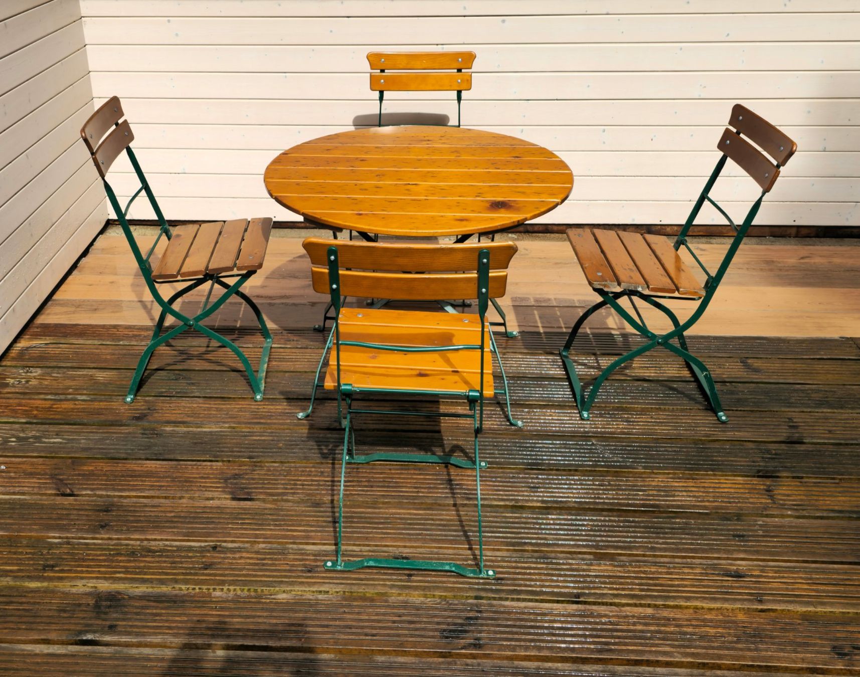 Tavoli: Biergarten-Garnitur, Gartentisch mit 4 Stühlen – Usato da Etzgen venduto da VierRingeA6 2