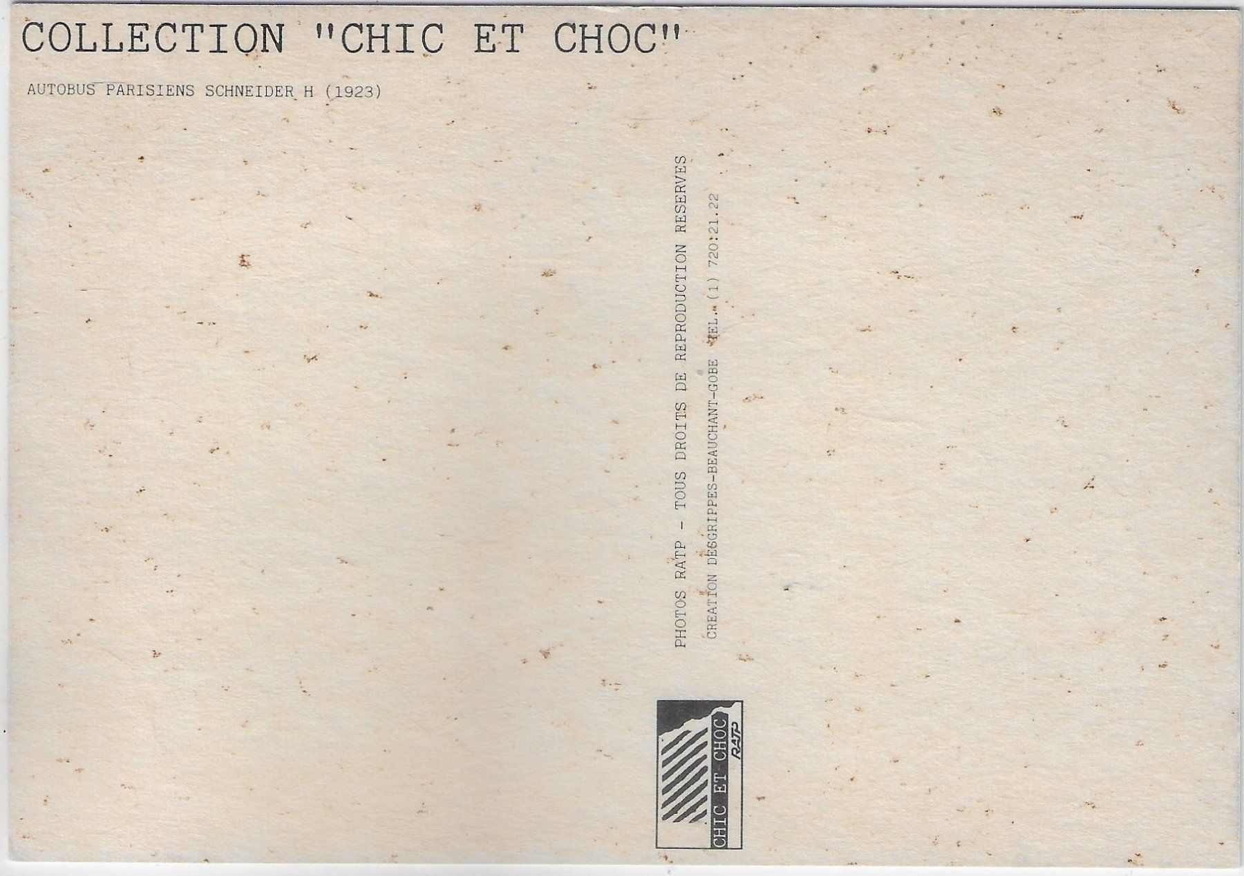 Cartoline postali: Paris - Autobus Parisiens 1923 - Repro – Usato da Ettingen venduto da Kartenplanet 1