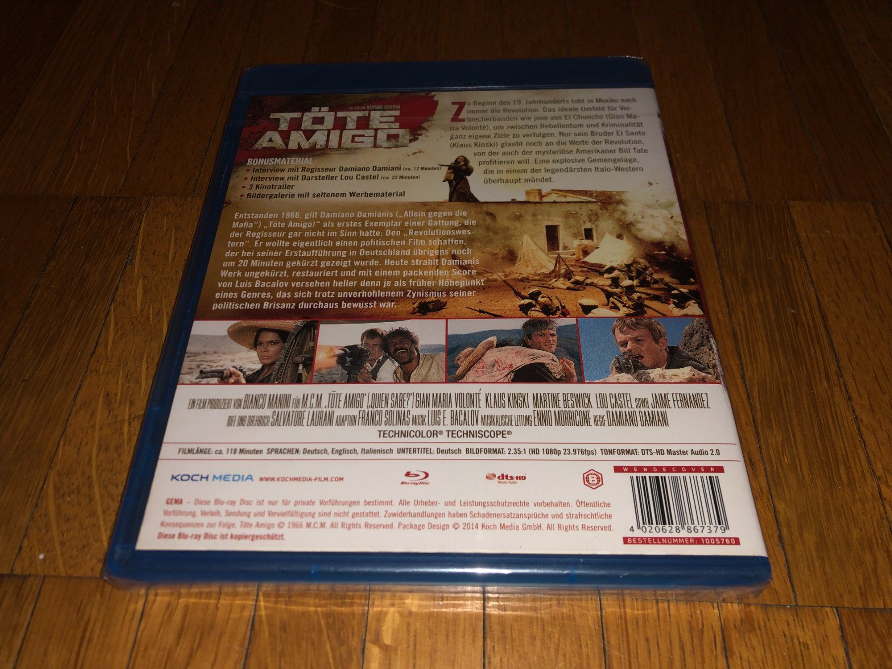 Tutti i DVDs: Töte Amigo - BLU-RAY - UNCUT – Nuovo e nell'imballaggio originale da Basel venduto da havsok 1