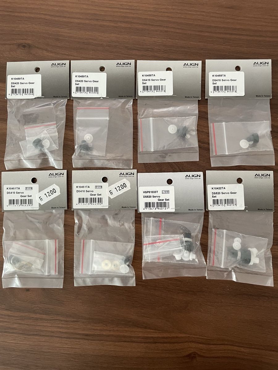 Align Modellismo RC: Align DS410, 420, 520 Servogetriebe – Nuovo (secondo la descrizione) da Gutenswil venduto da tschiuh